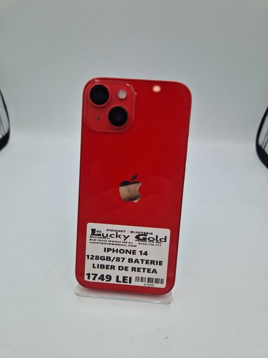 IPhone 14 128 GB 87% Baterie Garantie #47655