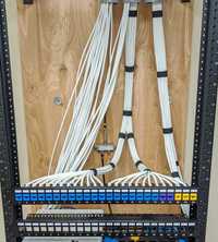 Локальная сеть, монтаж кабеля и корбов