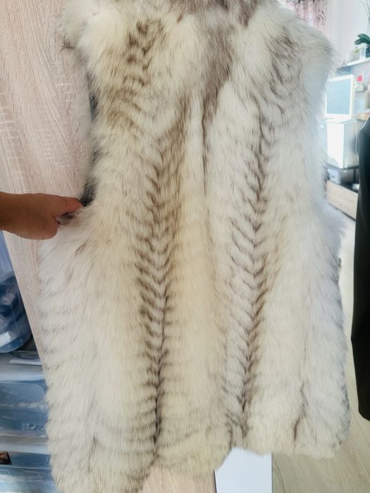 Дамско палто естествена лисица