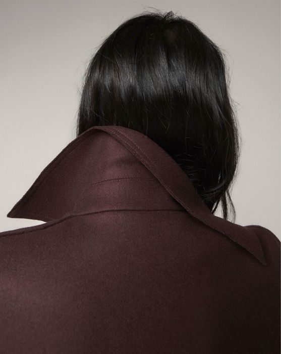 Дамско вълнено палто Massimo Dutti