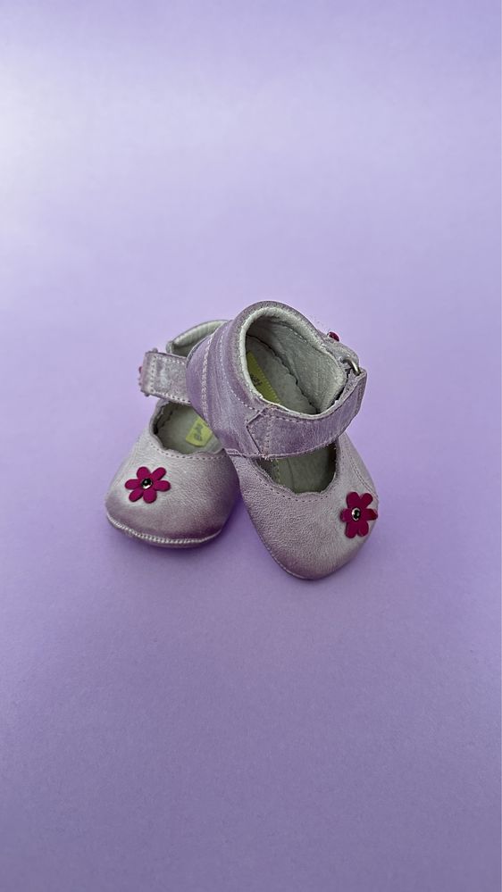 Pantofiori din piele naturală • BabyFox • Nr. 15 / 8 cm