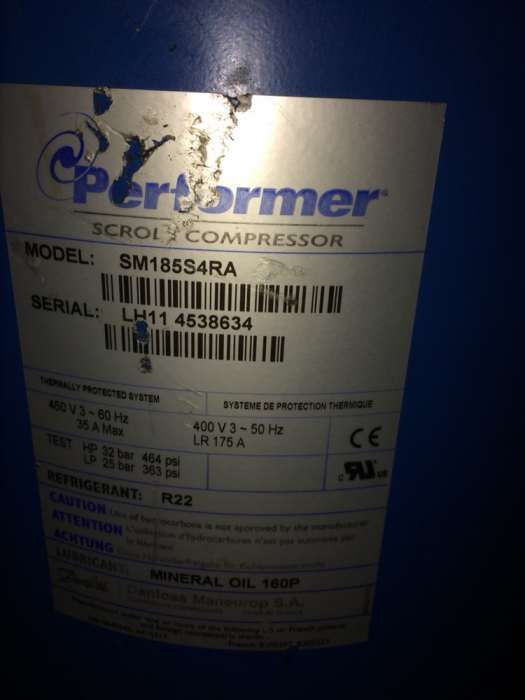 Compresor Chiller Danfoss (Trane,Copeland,Bitzer,Daikin)