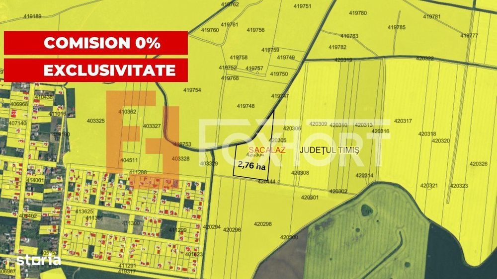 COMISION 0% Teren Extravilan Agricol, Beregsau Mare - Zona in dezvolta