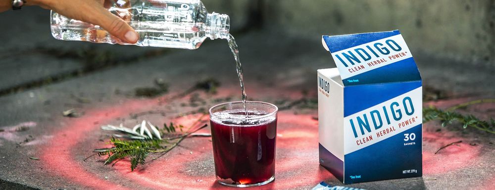 Indigo Energizer – Băutură Energizantă 100% Naturală, Fără Zahăr