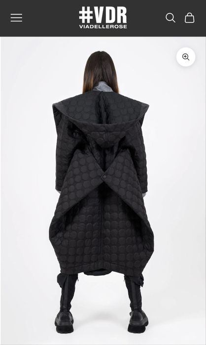 Авангардно палто в релефен десен VDR Via Delle Rose