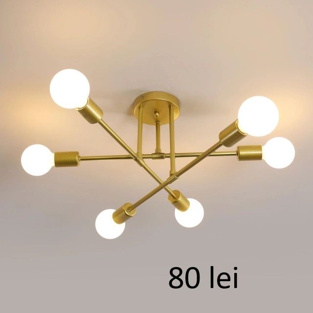Lustre cu dulie si becuri led decorative