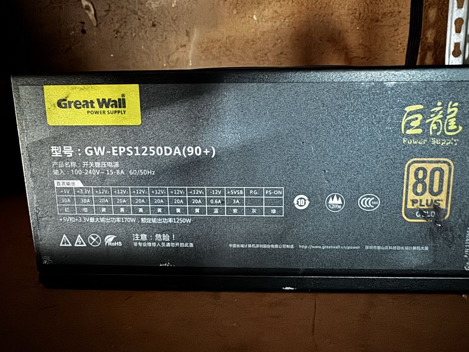 Sursa pc Segotep 1250w modulara