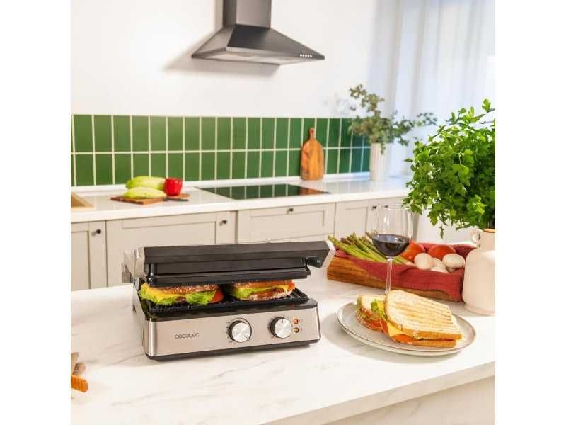 Електрическа Грил Скара Cecotec Rock’n Grill Blaze, 2400W, Инокс