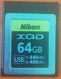 Nikon XQD 64 GB USB R:MGB/s. W:400MGB/s