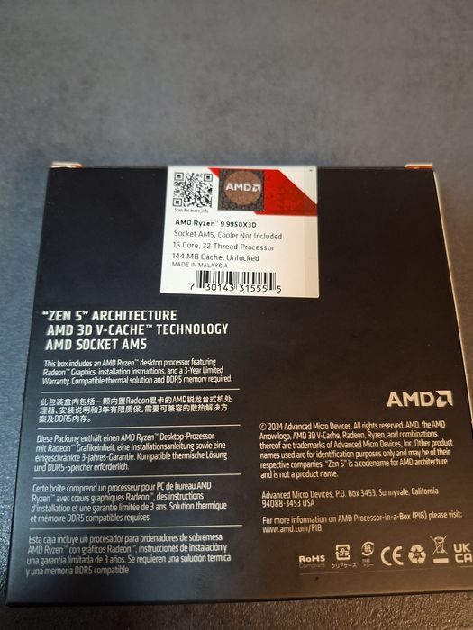 Procesor 9900x3d NOU sigilat