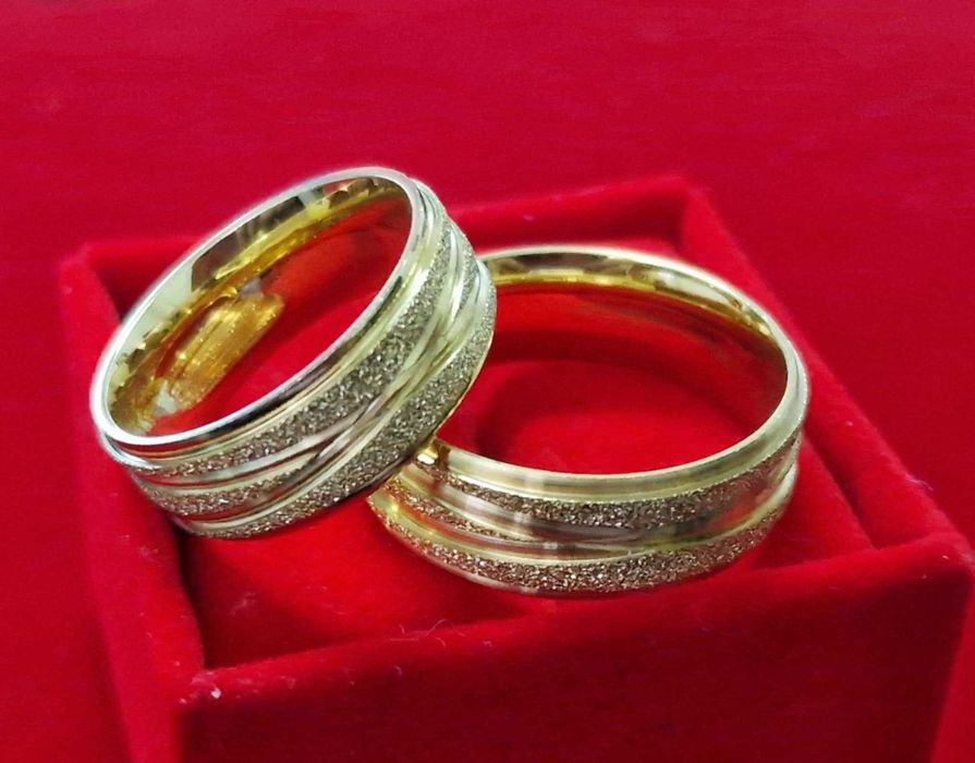 GR46,verighete placate aur 14k,late, deosebita, unisex,marimi diverse