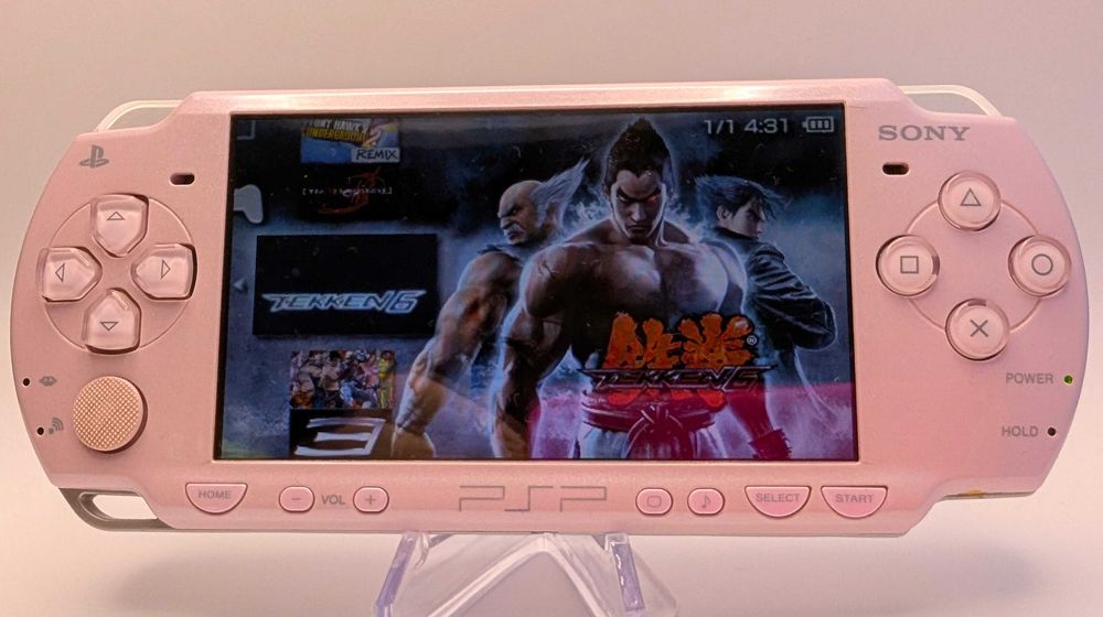 Sony PSP 2000 (Rose Pink, 64гб, прошивка, 50 игр, новый АКБ)