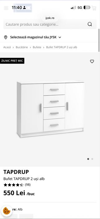 Vând comoda +2 noptiere