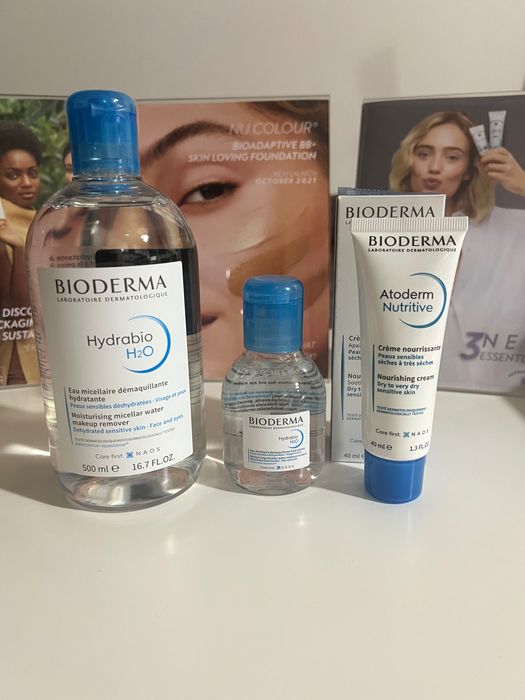 Bioderma – Set 3 produse curățare & hidratare