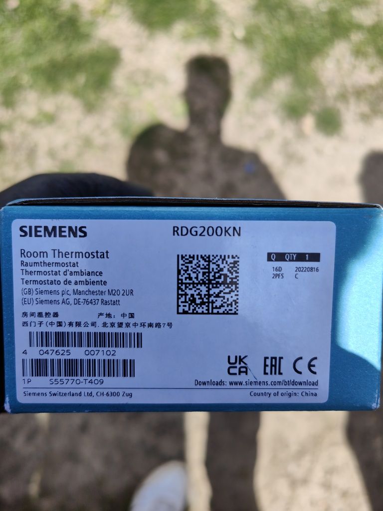 Siemens termostat RDG200KN