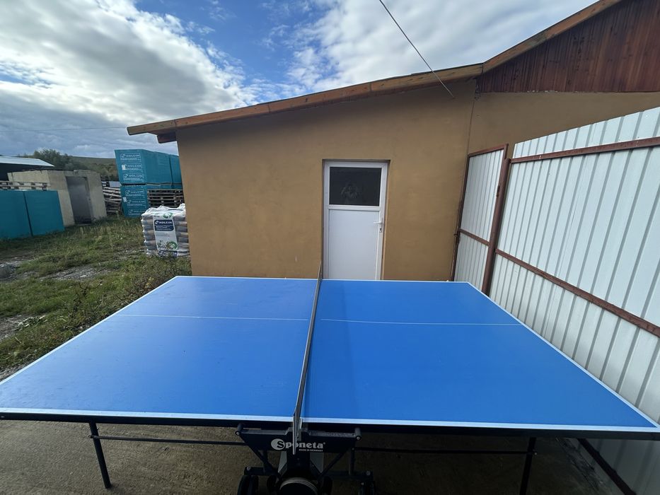 Masă de tenis (ping-pong) + fileu – stare foarte bună, nouă