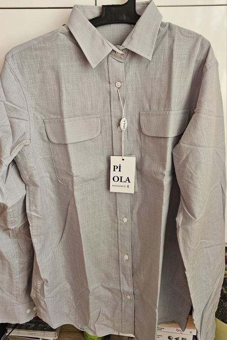 Дамска риза в сиво