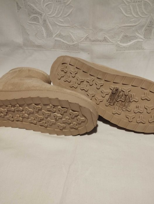 ДАМСКИ ЗИМНИ БОТИ, цвят пудра1 топла подплата