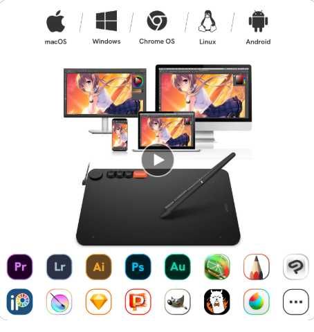 Tableta grafica Veikk voila L pen