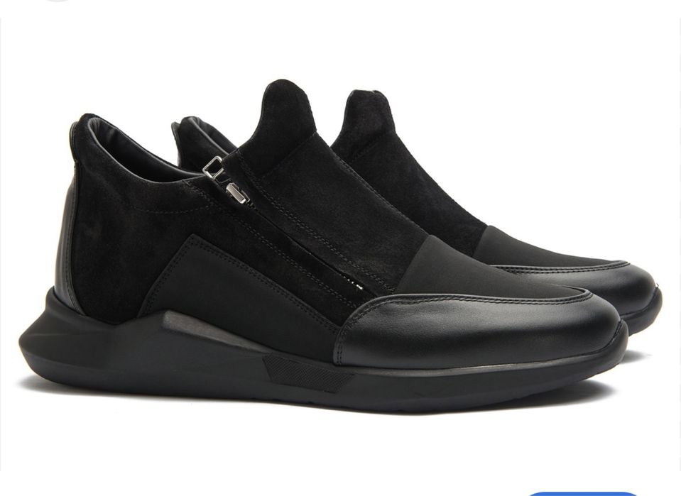 Incaltaminte barbati piele intoarsa si textil