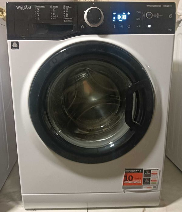 Masina de spalat rufe Slim Whirlpool WRSB7259BBEU, 7 kg, 1200 RPM