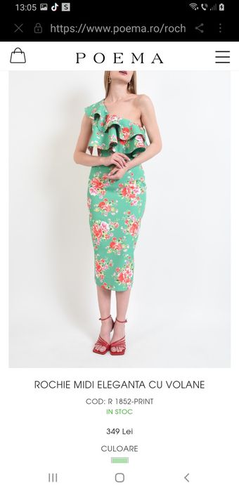 Rochie midi evenimente  Poema superba