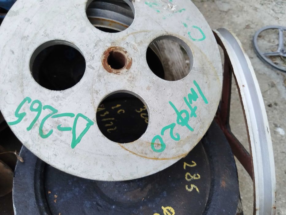 Fulie cu 3 canale de aluminiu