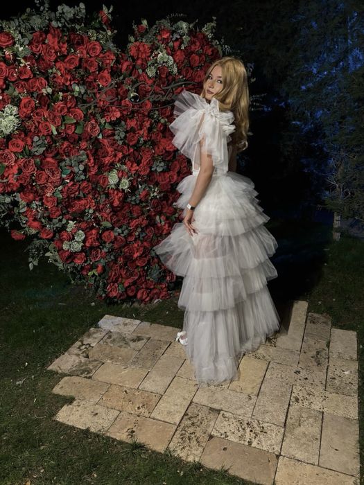 rochie alba de ocazie