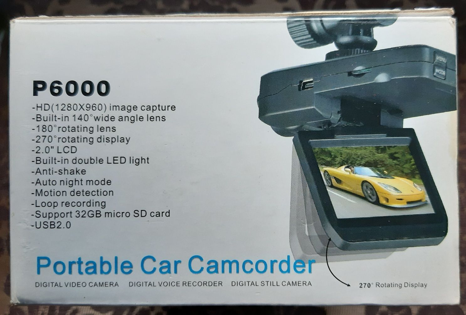 Видеорегистратор carcam p6000