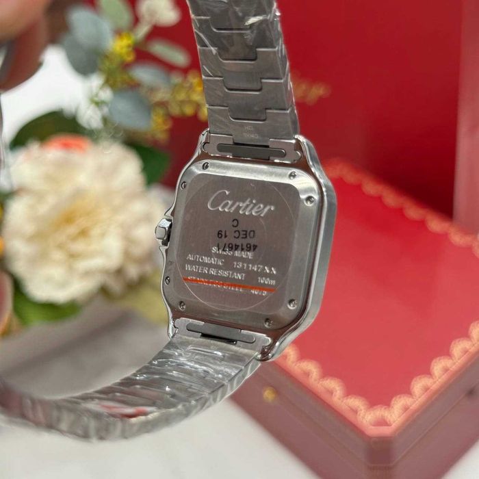 Cartier santos 100 зелен циферблат