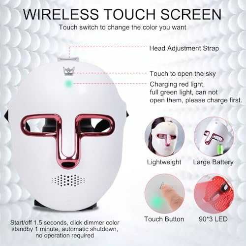 Нова Маска за лице 7 LED цвята домашна грижа за кожа Светлинна терапия