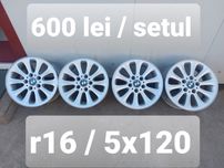 Jante aluminiu r16 / ORIGINALE BMW / 5x120 / ET 42