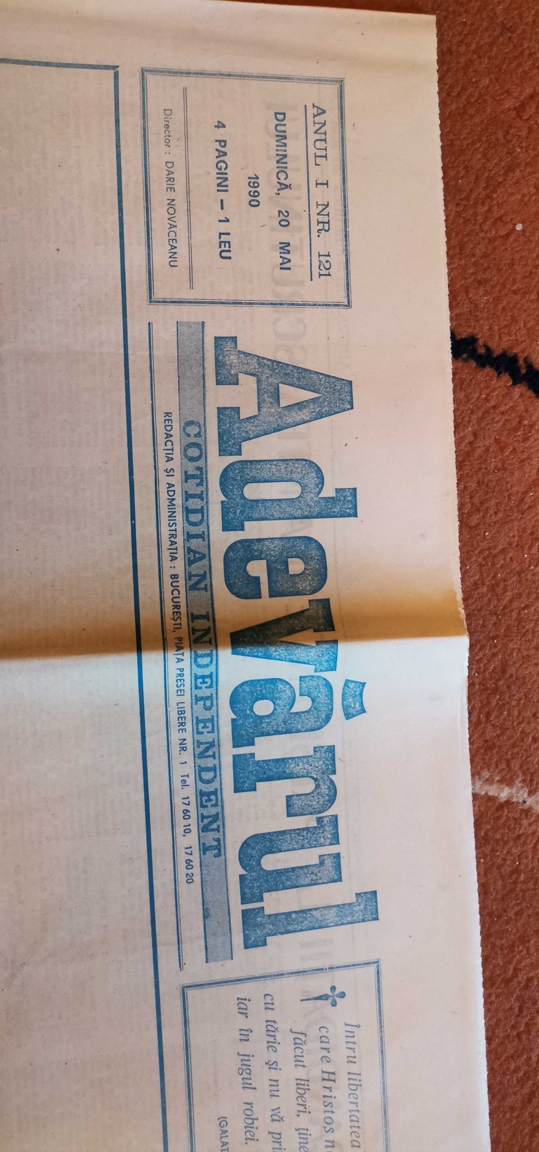 Ziare vechi, Scanteia poporului și Adevărul, 1989