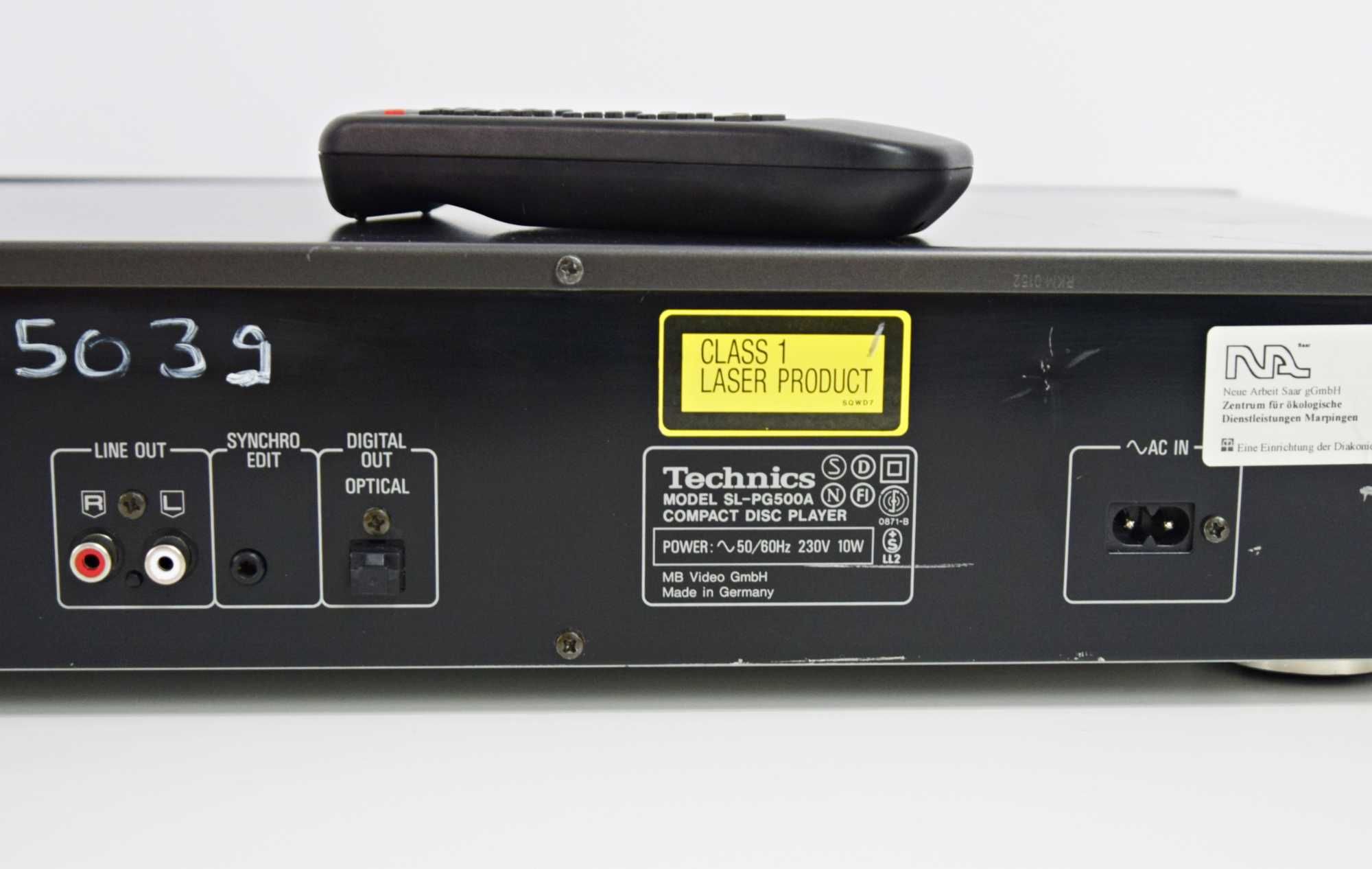 CD player Technics SL-PG 500 A