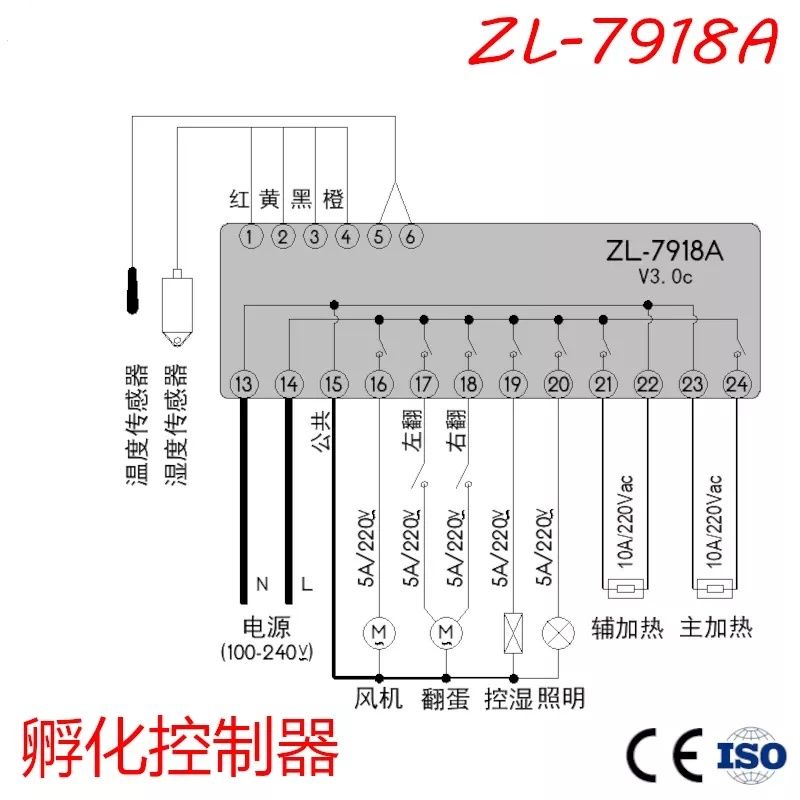 Inkubator kontroller avtomat ZL7918A