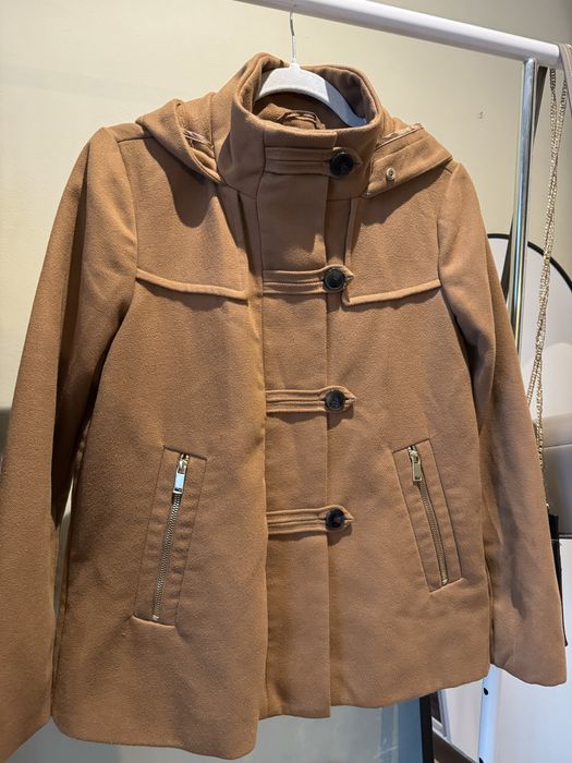Дамско кафяво зимно палто Zara