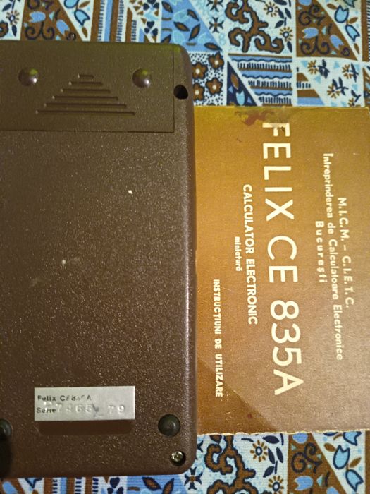 Calculator.  Felix  romanesc. De  colecție