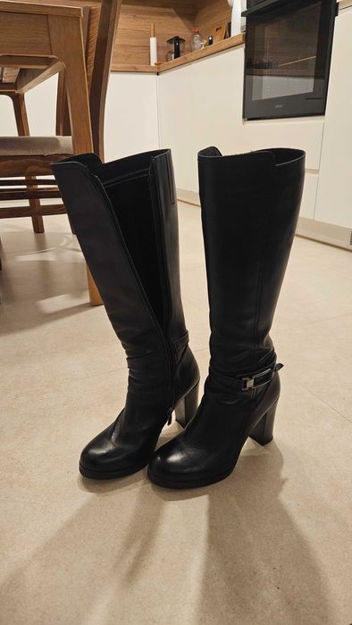 Дамски кожени ботуши 38 номер