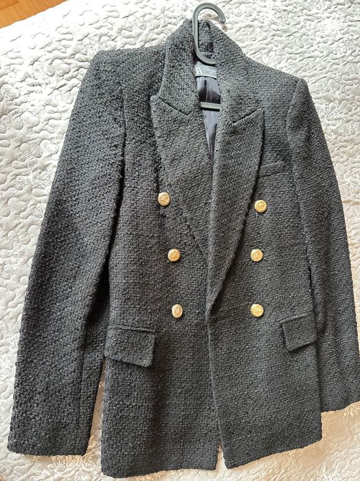 Черно сако букле Zara