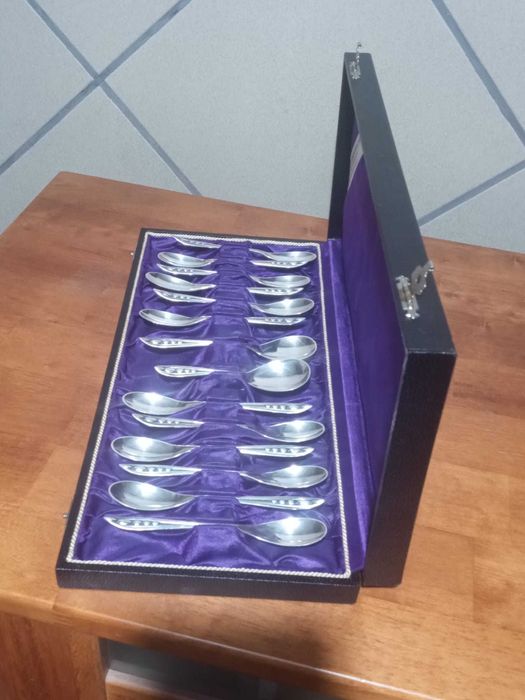 Set lingurițe din argint  – 14 buc, 180 grame