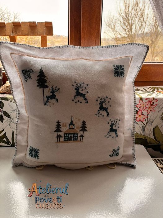 Pernuță de iarnă cusută manual