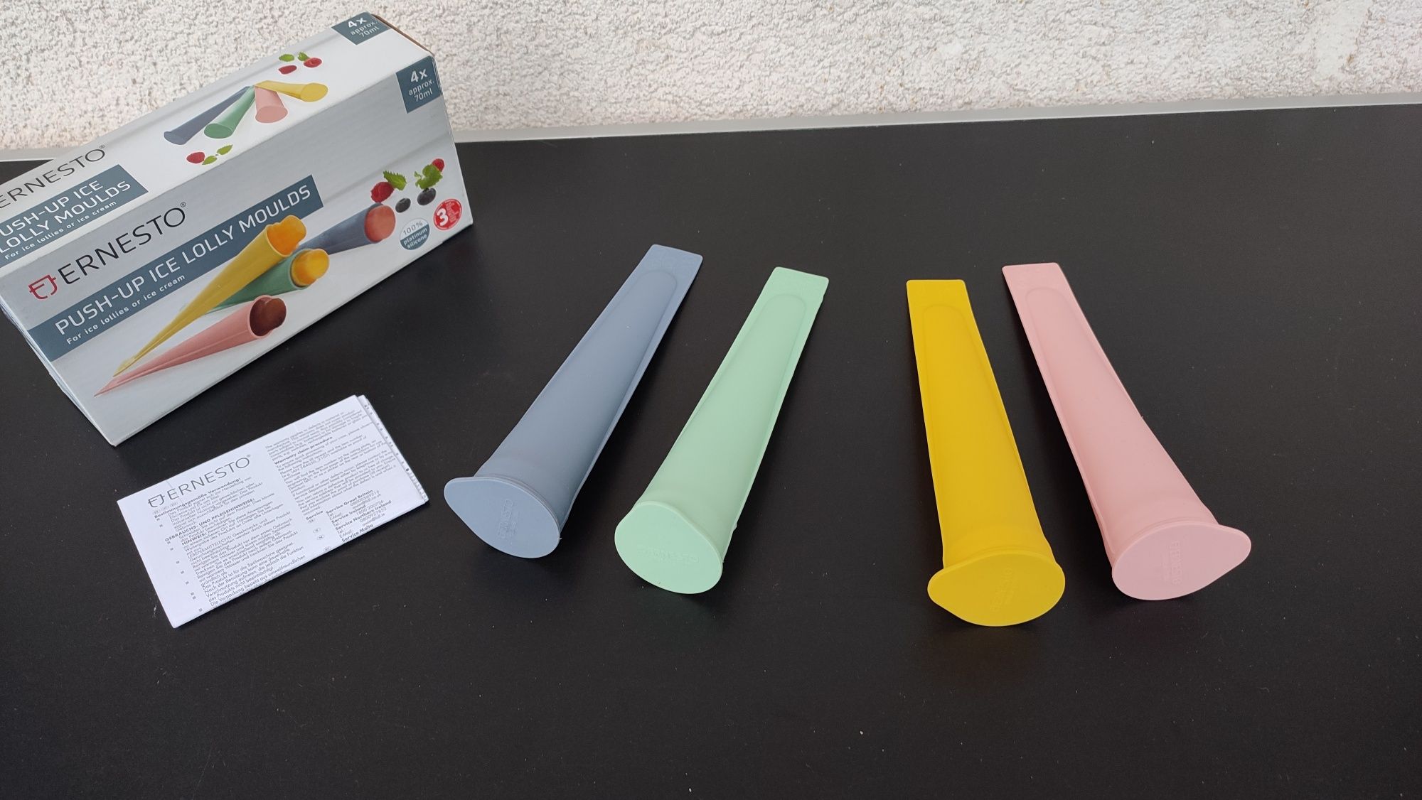 Set 4 forme din silicon pentru acadele gheata inghetata ernesto copii