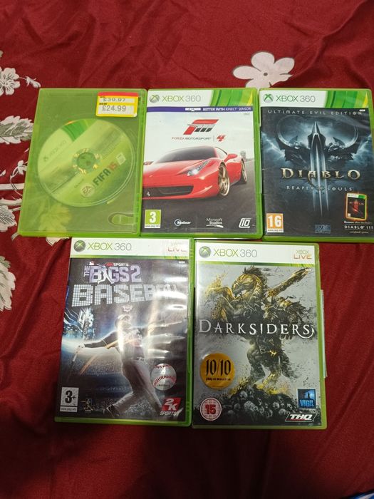 Xbox 360 Slim + Controller + Jocuri (Forza, FIFA, Diablo etc.)