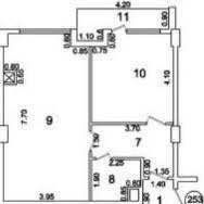 Продается 2х ком квартира, ЖК Prestige Gardens, ор-р:Ш.Руставели, 57м²