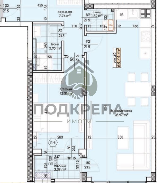 2-стаен в Пловдив-Тракия
