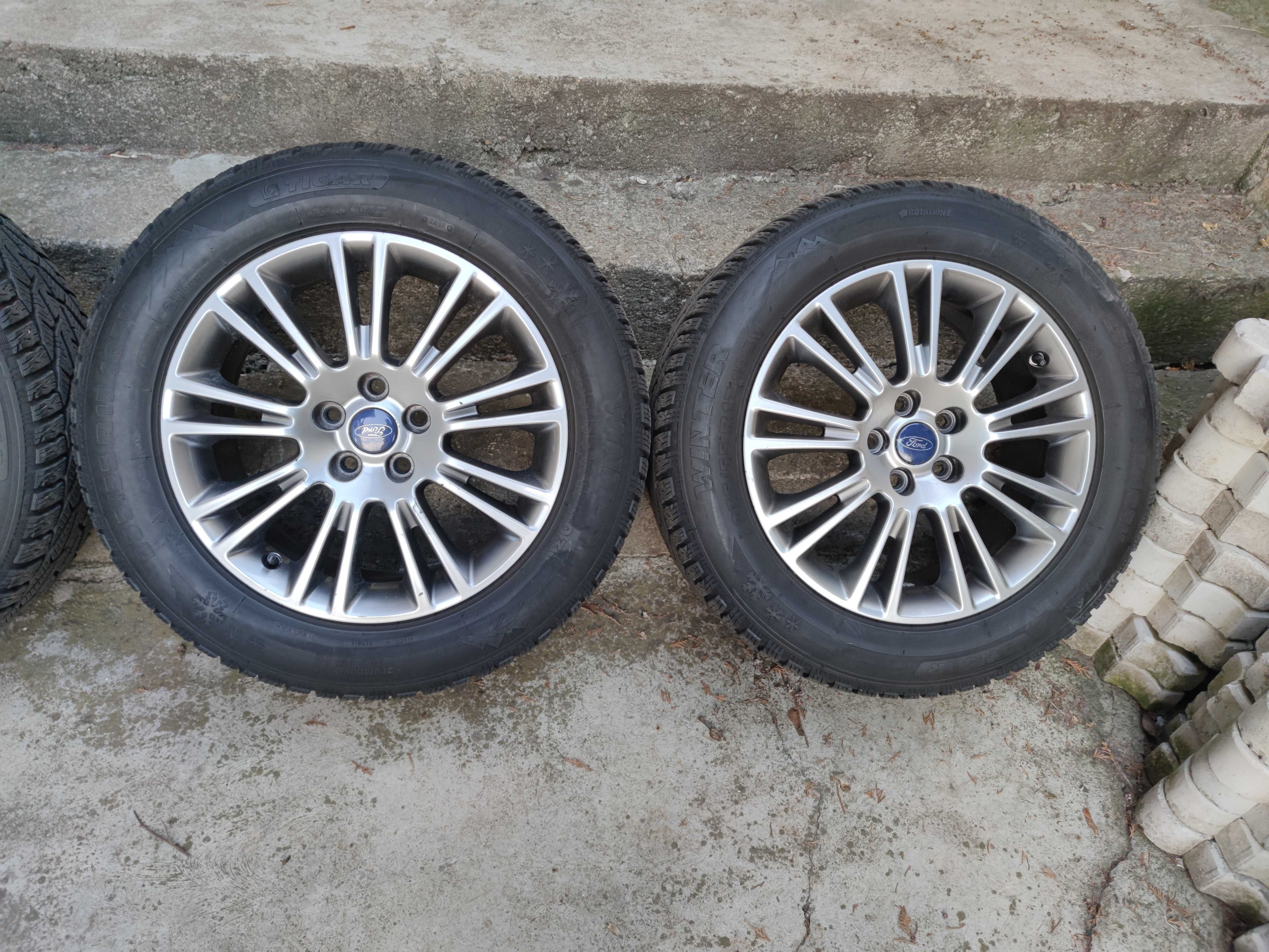 Jante aliaj 235/55R17 Ford Kuga+cauciucuri iarna+senzori presiune