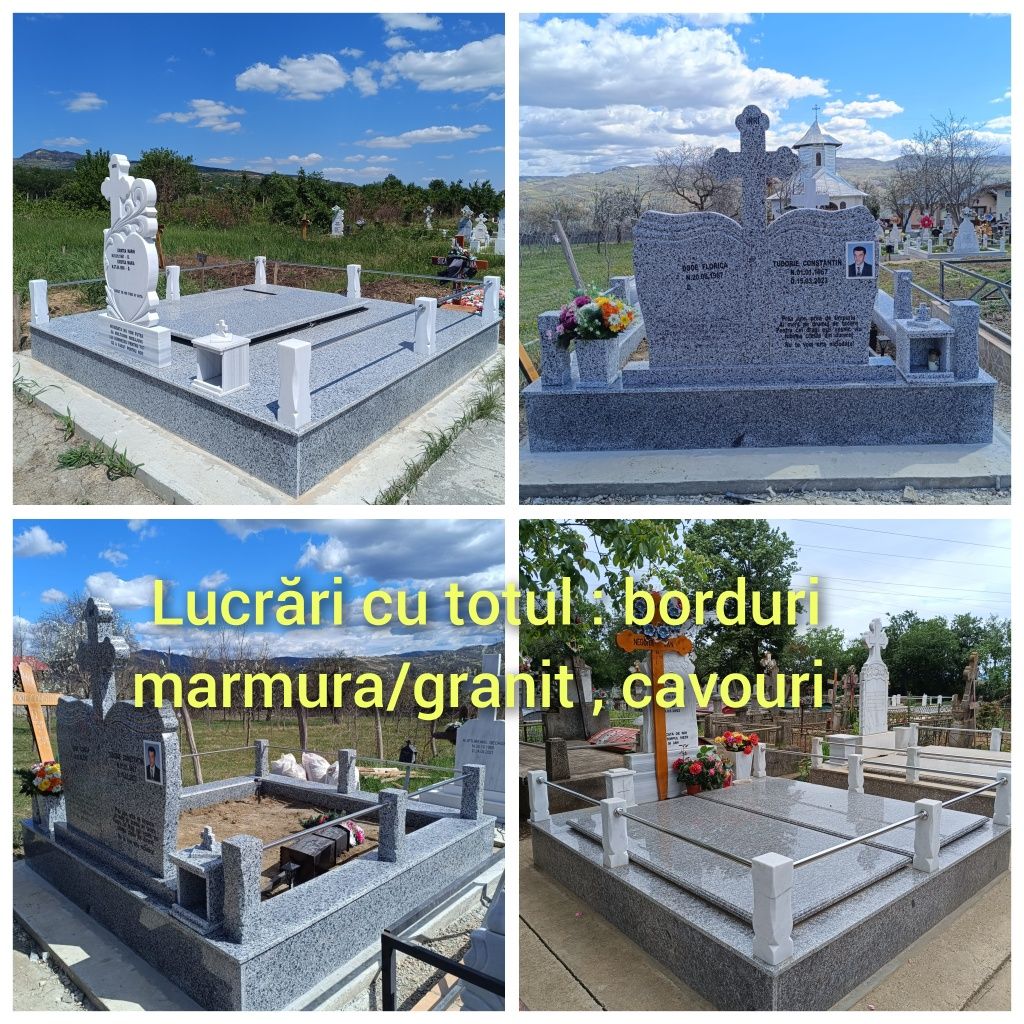 Cruci marmura , monumente funerare