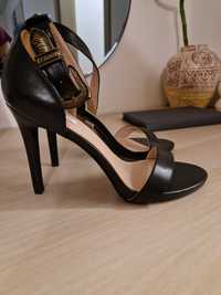 Sandale toc negre