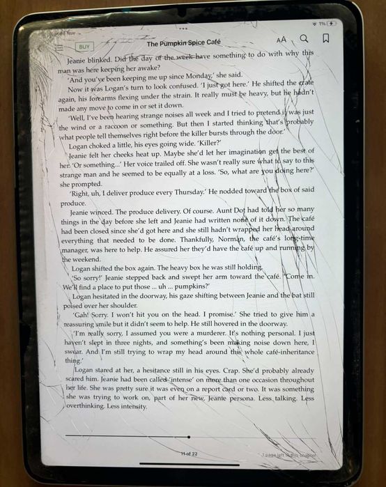 iPad Air 4 с повреден дисплей