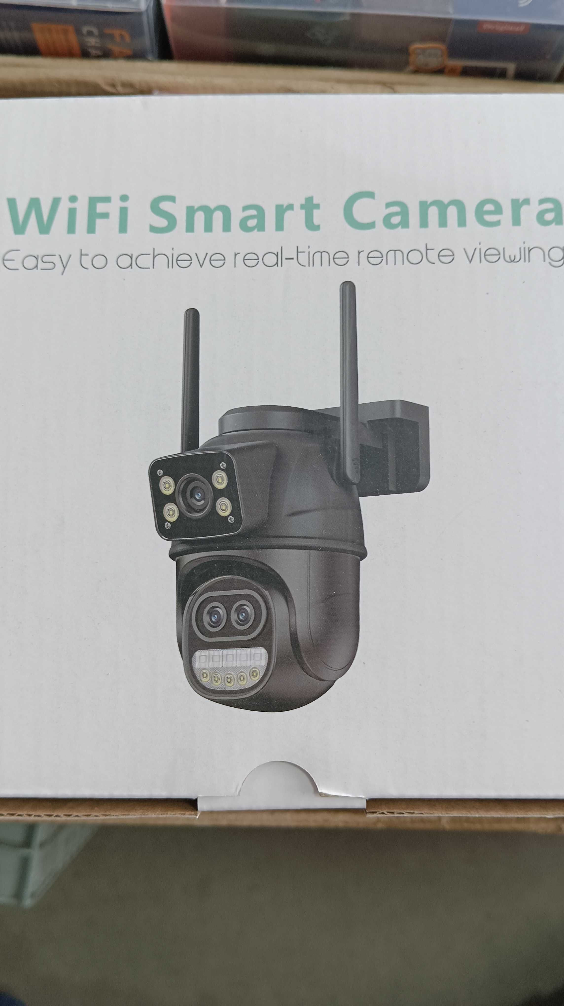 Двойна камера с двойна леща 8 zoom зум WiFi iCSee безжична камера 9MP
